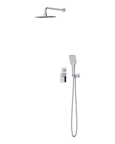Set b342 larga concealed set with bathshower faucet chrome Cersanit