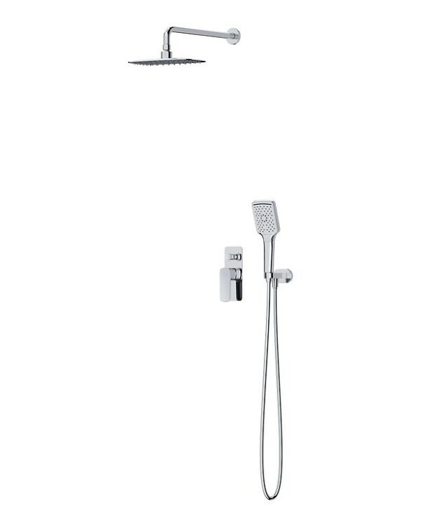 Set b342 larga concealed set with bathshower faucet chrome Cersanit - Image 1