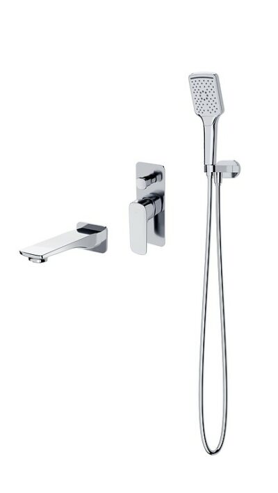 Set b729 larga bath concealed set chrome (virtual set) Cersanit