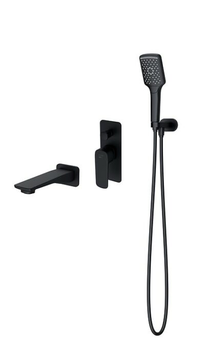 Set b734 larga bath concealed set black (virtual set) Cersanit