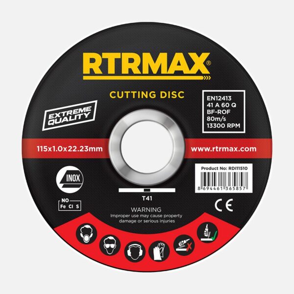 Inox Cutting Disc SRN10115T 115 x 1.0 x 22mm - Image 1