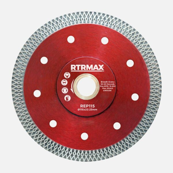 Professional tile cutting disc TURBO REP115 - Image 1