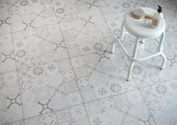 Concrete style Inserto patchwork 42x42 Cersanit Tiles - Image 3