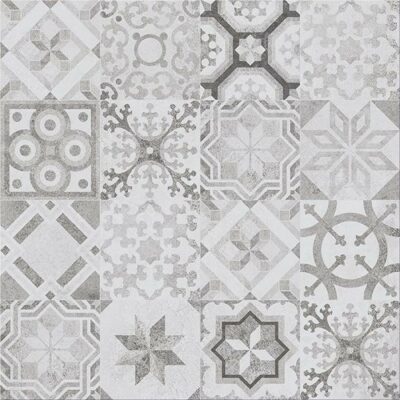 Concrete style Inserto patchwork 42x42 Cersanit Tiles