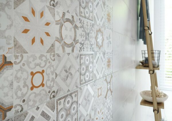 Concrete style inserto patchwork 20x60 Cersanit Tiles - Image 3