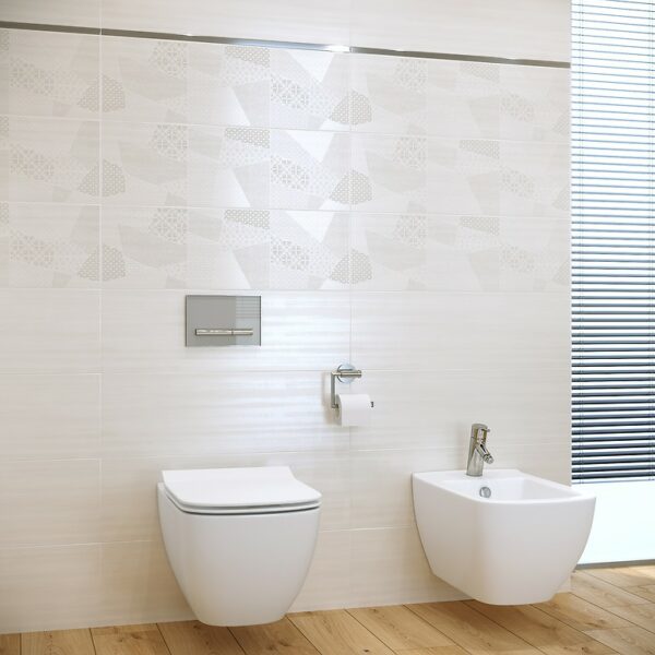 Ferano Ps702 white smudges satin 24x74 Płytki Cersanit - Image 6