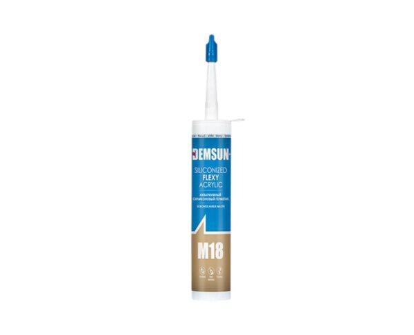 Siliconized Flexy Acrylic Sealant DEMSUN M18 310ml - Image 1