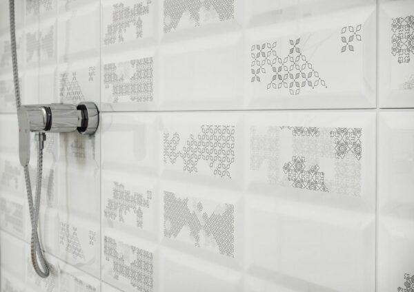 Naris Ps500 white glossy 29,7x60 Cersanit Tiles - Image 4