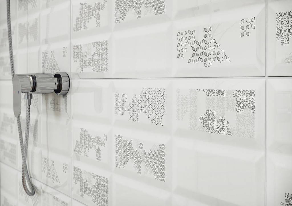 Naris Ps604 white glossy structure 29,7x60 Płytki Cersanit - Image 4