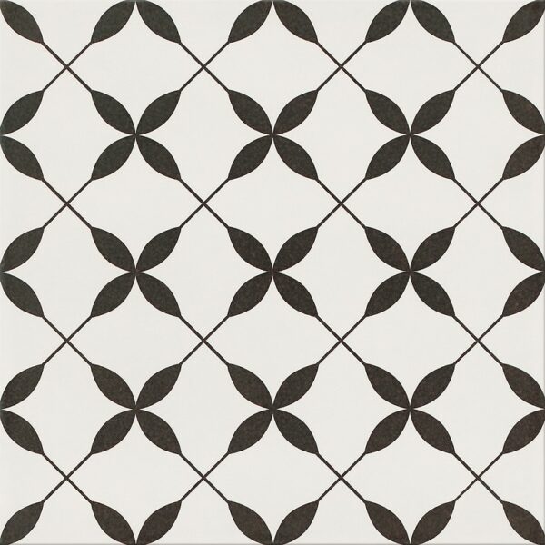 Patchwork concept patchwork clover black pattern 29,8x29,8 Opoczno Tiles - Image 1
