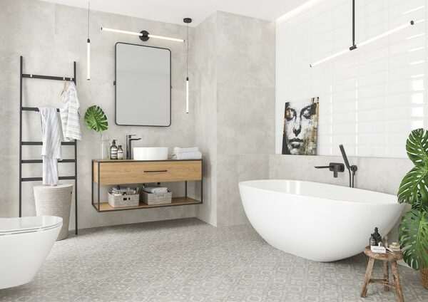 Patchwork concept patchwork kobe grey 29,8x29,8 Opoczno Tiles - Image 2