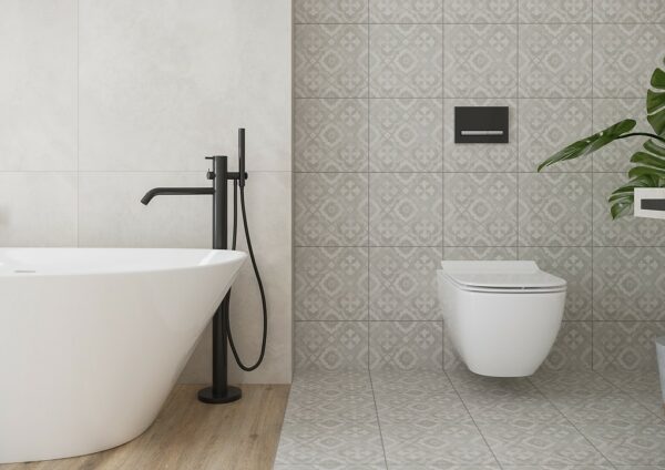 Patchwork concept patchwork kobe light grey 29,8x29,8 Opoczno Tiles - Image 4