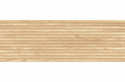 LAMEL Slat Wood Tile light beige matt rectified 39,8x119,8 g1 Cersanit Tiles