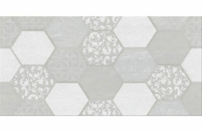 Waterloo light grey inserto glossy 29,7x60 Cersanit Tiles