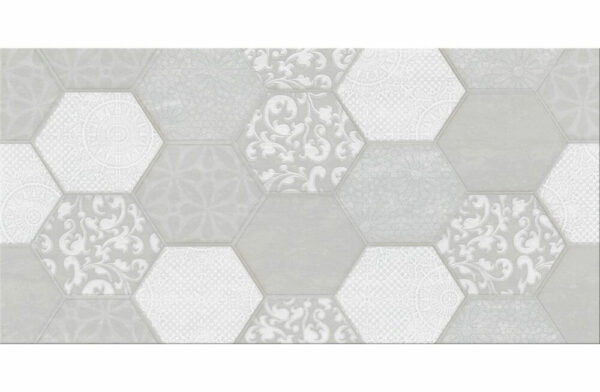 Waterloo light grey inserto glossy 29,7x60 Cersanit Tiles - Image 1
