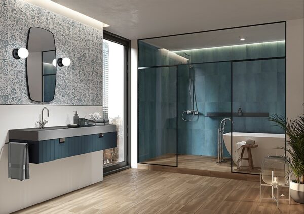 Dekorina turquoise matt 29,7x60 Cersanit Tiles - Image 3