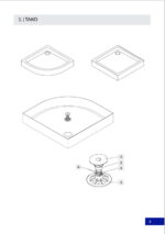 Siphon for tako slim shower tray ø 90 Cersanit - Image 4