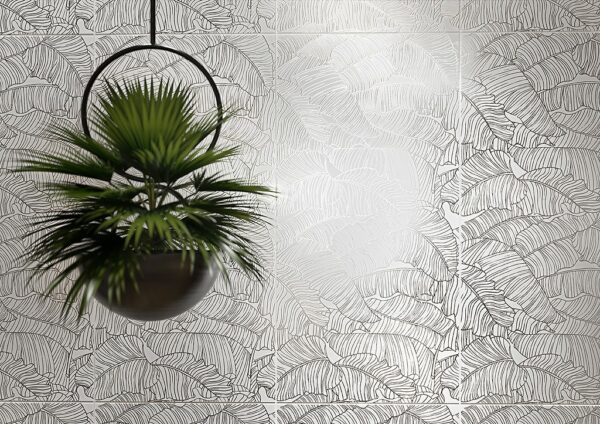 Tropicani white inserto matt 29,7x60 Płytki Cersanit - Image 3