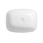 Larga 50×38 countertop washbasin rectangular white  Cersanit - Image 2