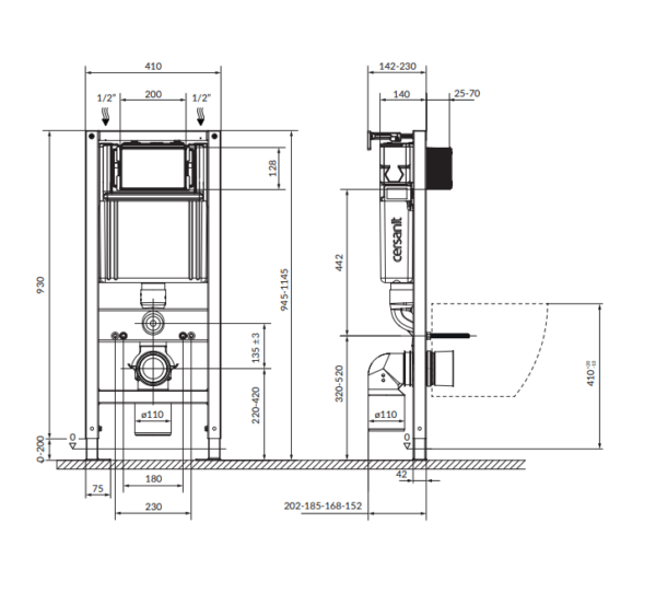 Aqua 40 pneu qf low concealed frame - Image 2