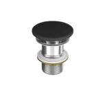 Larga by cersanit ceramic plug for washbasins without overflow anthracite matt