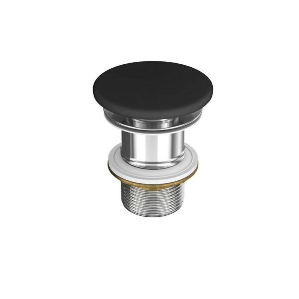 Larga by cersanit ceramic plug for washbasins without overflow anthracite matt - Image 1