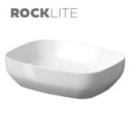 Larga 50×38 countertop washbasin rectangular white  Cersanit