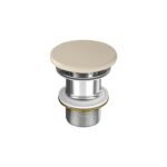 Larga by cersanit ceramic plug for washbasins without overflow beige matt
