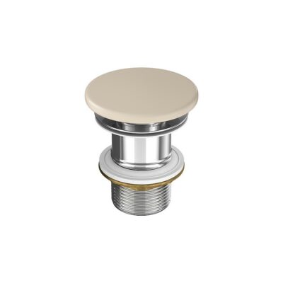 Larga by cersanit ceramic plug for washbasins without overflow beige matt