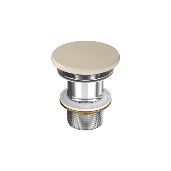 Larga by cersanit ceramic plug for washbasins without overflow beige matt - Image 1