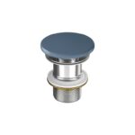 Larga by cersanit ceramic plug for washbasins without overflow blue matt
