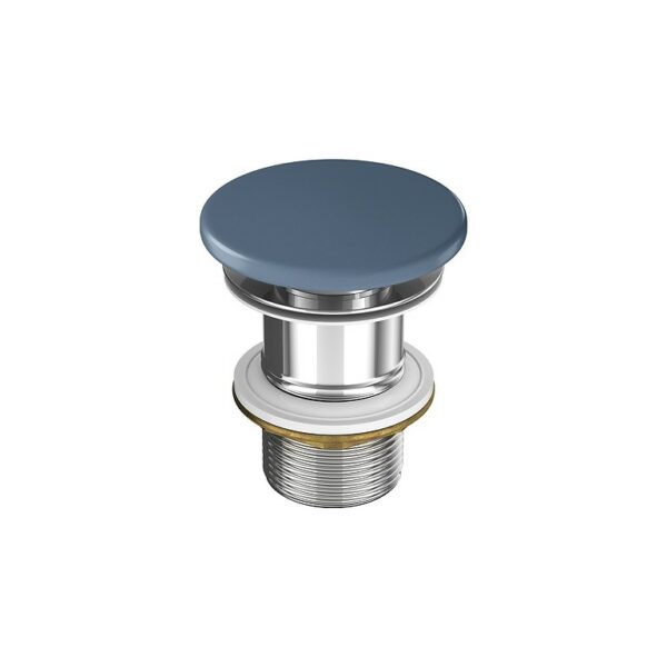 Larga by cersanit ceramic plug for washbasins without overflow blue matt - Image 1