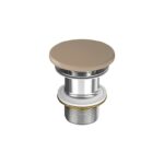 Larga by cersanit ceramic plug for washbasins without overflow brown matt