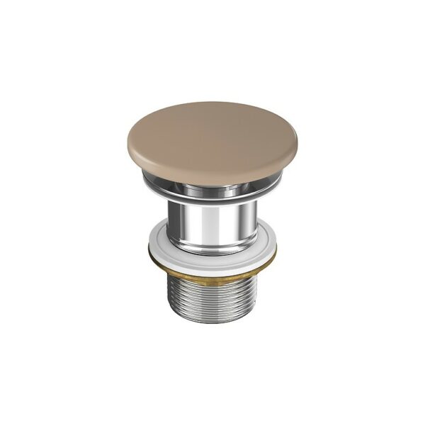 Larga by cersanit ceramic plug for washbasins without overflow brown matt - Image 1