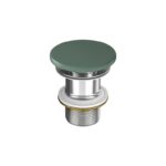 Larga by cersanit ceramic plug for washbasins without overflow green matt