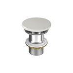 Larga by cersanit ceramic plug for washbasins without overflow grey matt