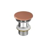 Larga by cersanit ceramic plug for washbasins without overflow brick red matt