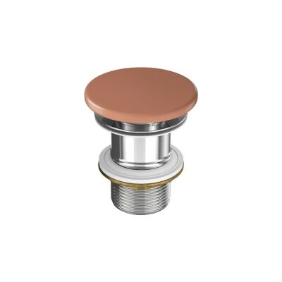 Larga by cersanit ceramic plug for washbasins without overflow brick red matt