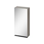 Virgo 40 mirror cabinet grey with black handle