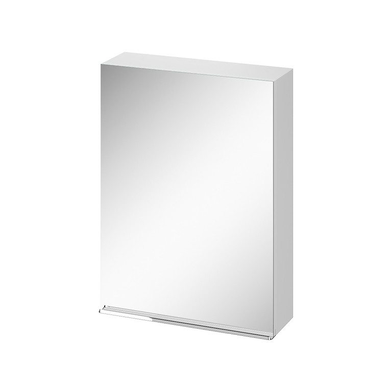 Virgo 60 mirror cabinet white with chrome handle - Image 1