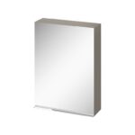 Virgo 60 mirror cabinet grey with chrome handle
