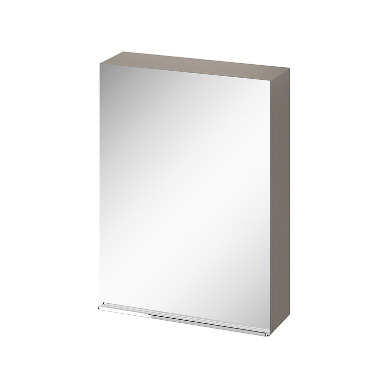 Virgo 60 mirror cabinet grey with chrome handle - Image 1