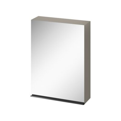 Virgo 60 mirror cabinet grey with black handle