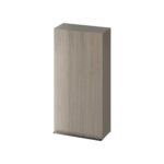 Virgo 40 wall hung cabinet grey with black handle