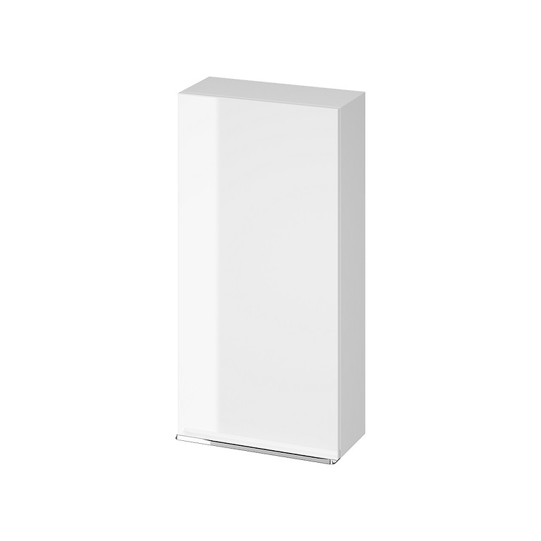 Virgo 40 wall hung cabinet white chrome handle - Image 1