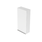 Virgo 40 wall hung cabinet grey with chrome handle - Image 2