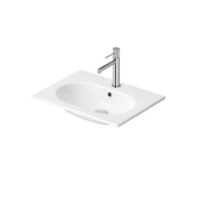 Zen by cersanit 60 washbasin in a counter, white