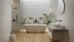 Forli leaves green inserto satin 58x89 Cersanit Tiles - Image 3