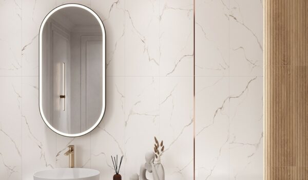 Side calacatta white satin rect 29x89 Płytki Opoczno - Image 3