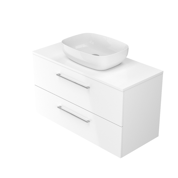Washbasin cabinet larga 100 - white - Image 6